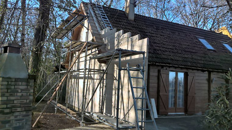 Extension de maison en bois