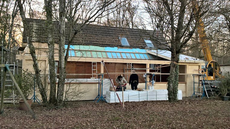 Extension de maison en bois
