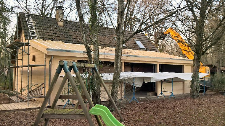 Extension de maison en bois