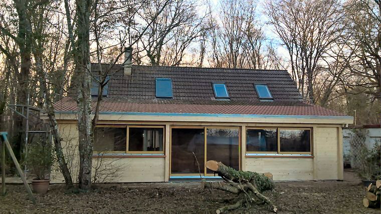 Extension de maison en bois