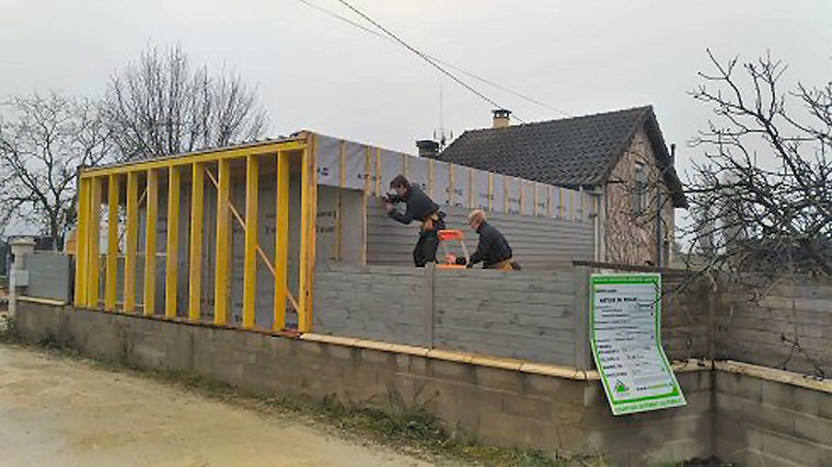 Extension de maison en bois