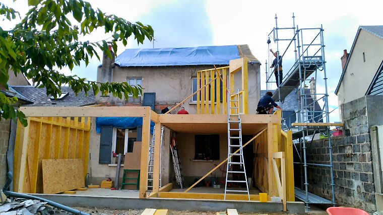 Extension de maison en bois