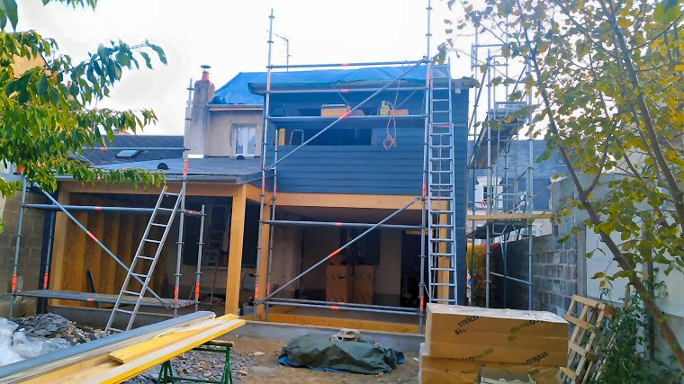 Extension de maison en bois