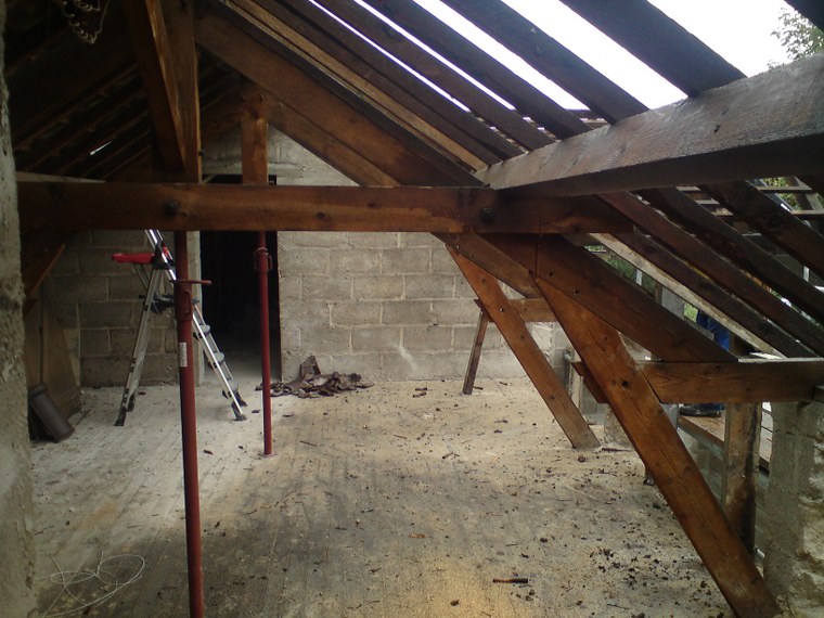 Renfort et modification de charpente