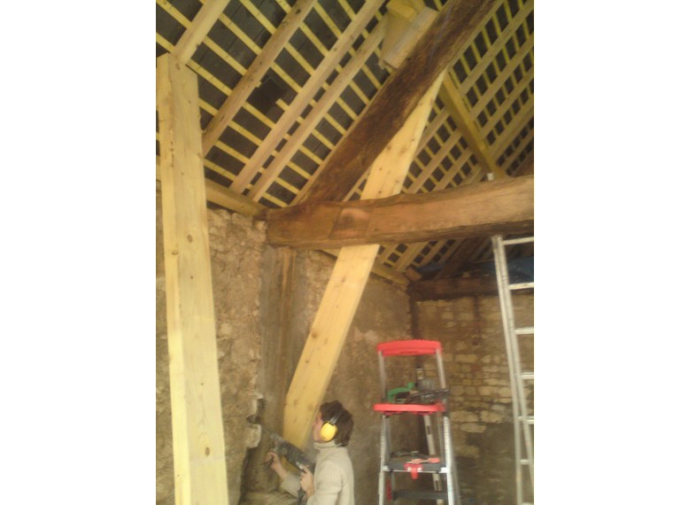 Renfort et modification de charpente
