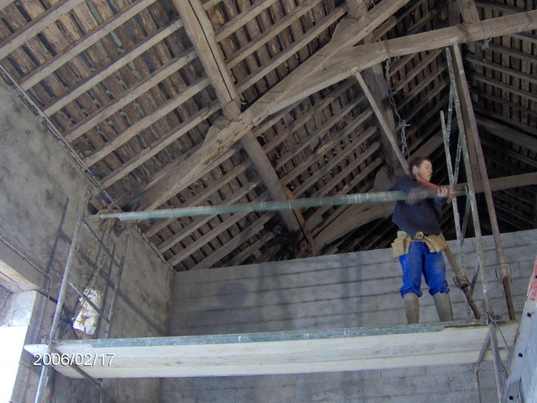 Renfort et modification de charpente