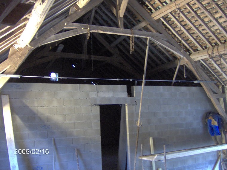 Renfort et modification de charpente