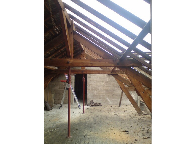 Renfort et modification de charpente