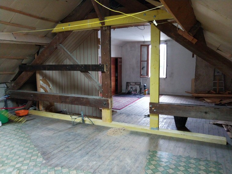 Renfort et modification de charpente