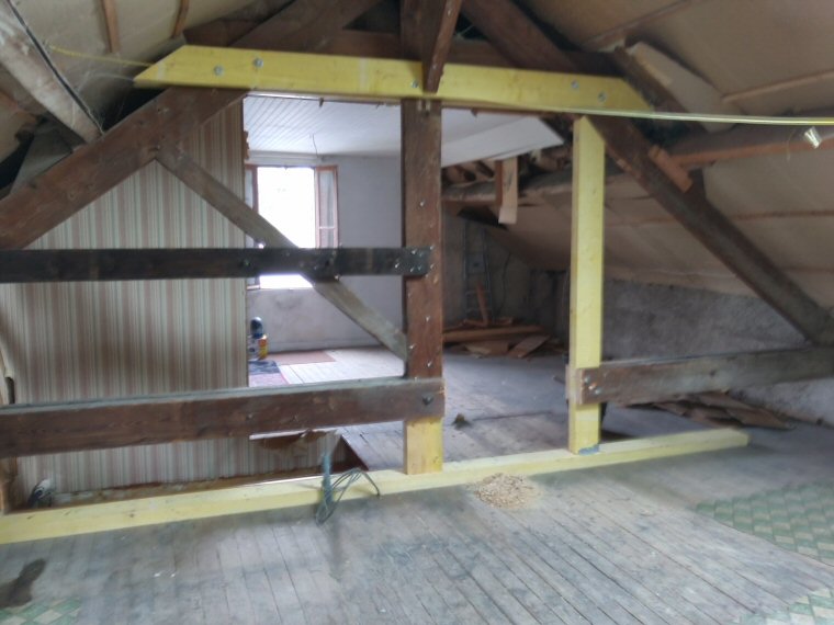 Renfort et modification de charpente