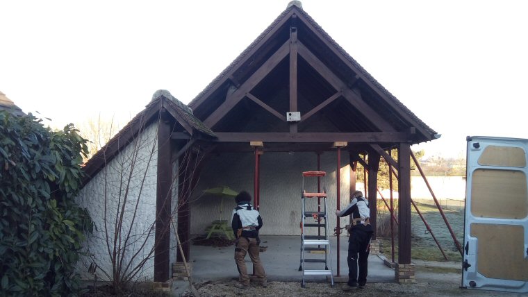 Renfort et modification de charpente