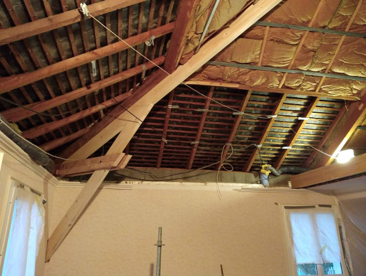 Renfort et modification de charpente