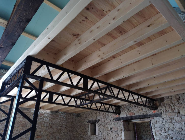 Renfort et modification de charpente