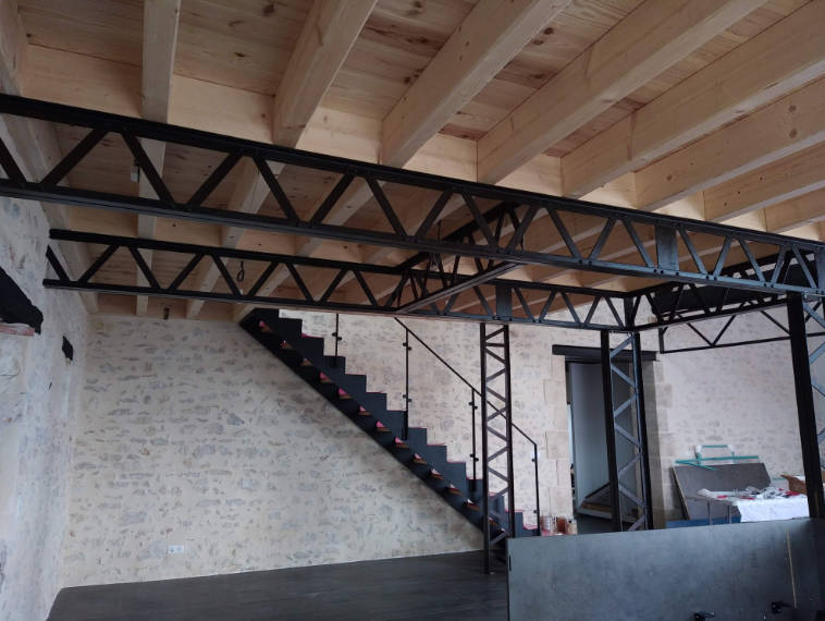 Renfort et modification de charpente